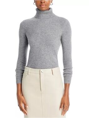 C by Bloomingdales Cashmere Turtleneck Sweater in Medium Gray